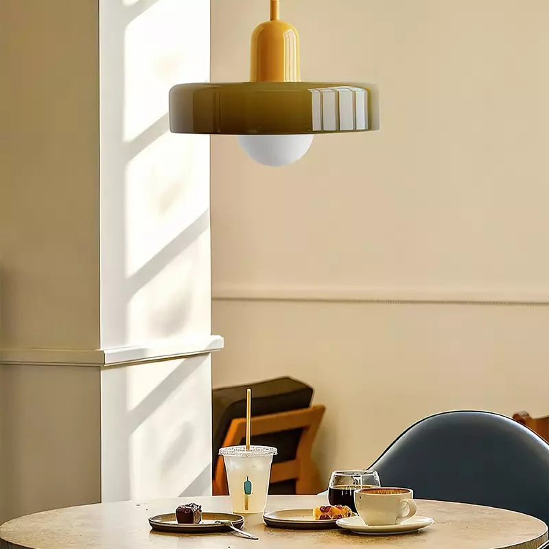 Lámpara colgante decorativa moderna de colores para techo