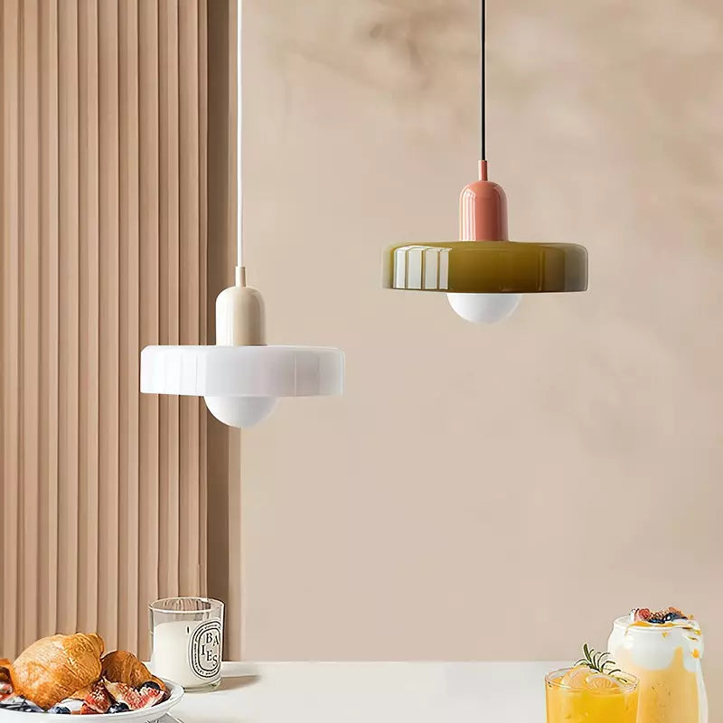 Lámpara colgante decorativa moderna de colores para techo