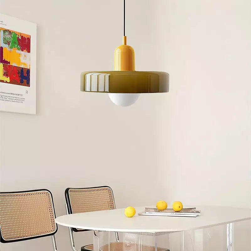 Lámpara colgante decorativa moderna de colores para techo