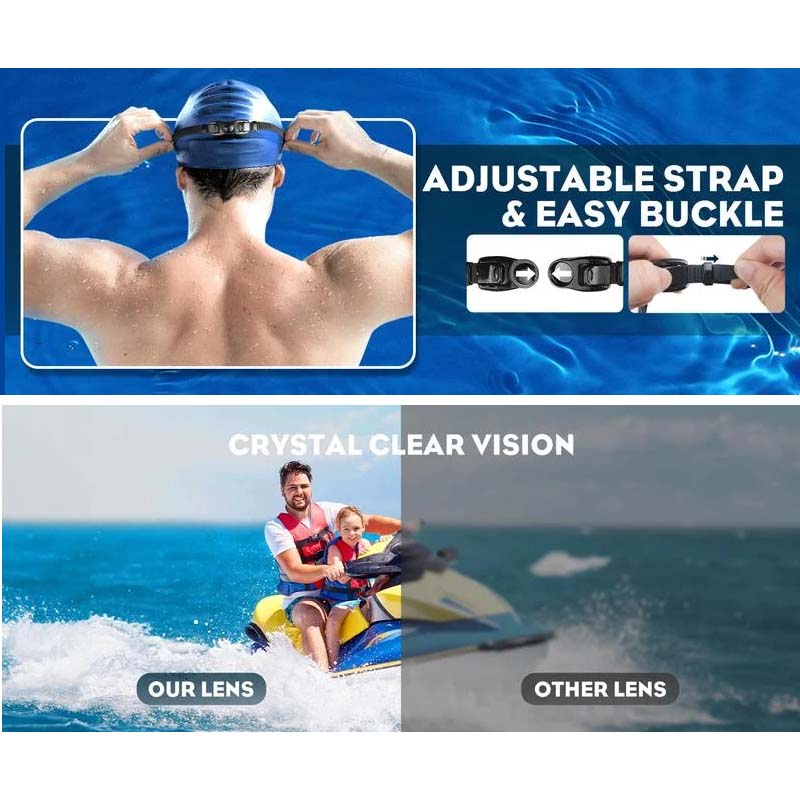 Wide-Angle Swimming Goggles With Anti-Fog Effect - product detail 8
