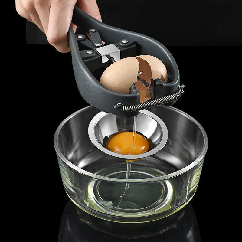 NOMOVA Stainless Steel Egg Cutter with Opening Mechanism