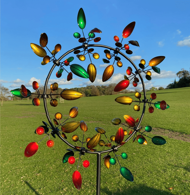 NOMOVA Magical metal windmill: Kinetic wind spinner for the garden