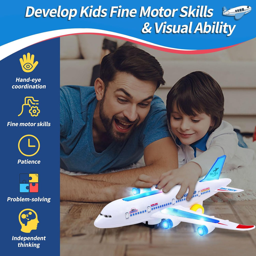 Electric Airplane Toy With Music And Light Effects - product image 3