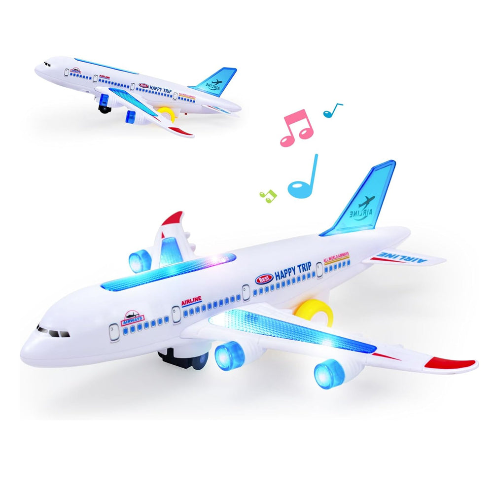 Electric Airplane Toy With Music And Light Effects - product image 1