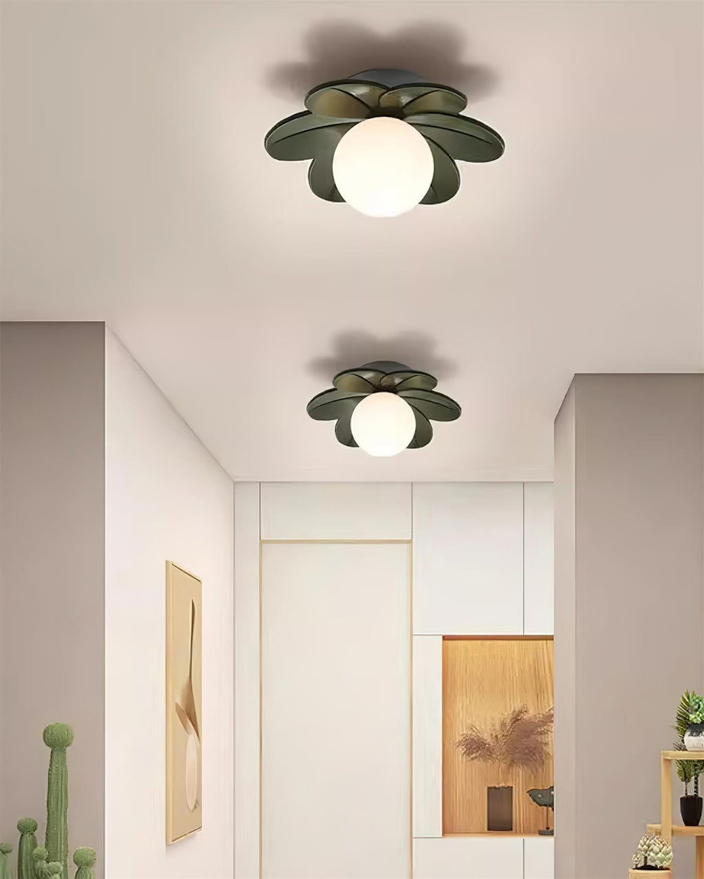 Lámparas de techo caprichosas para interiores luminosos