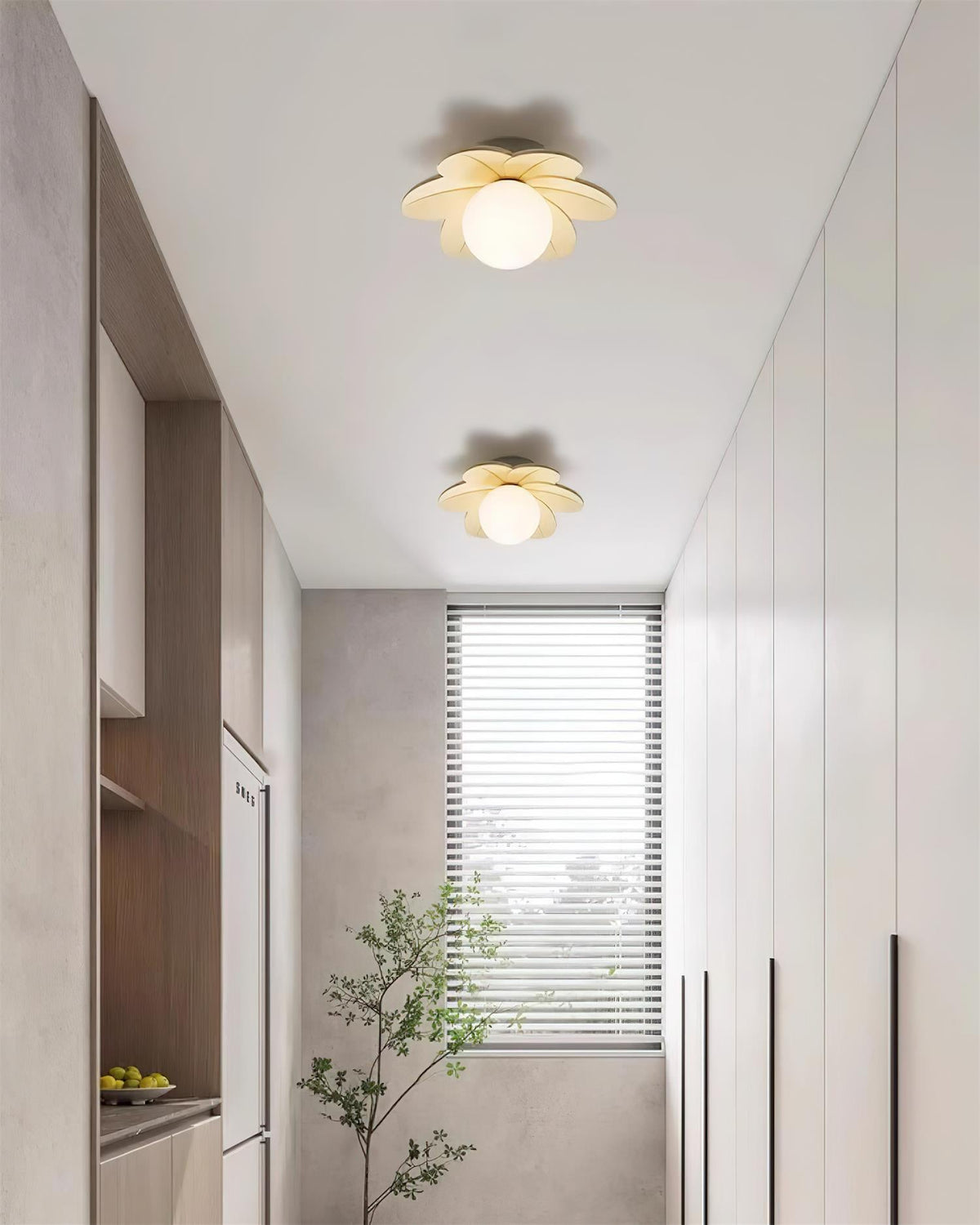 Lámparas de techo caprichosas para interiores luminosos