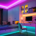 Tira de luz LED impermeable con control remoto y cambio de color