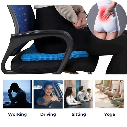 Orthopedic Gel Seat Cushion | Pressure Relief - Tailbone - product detail 7