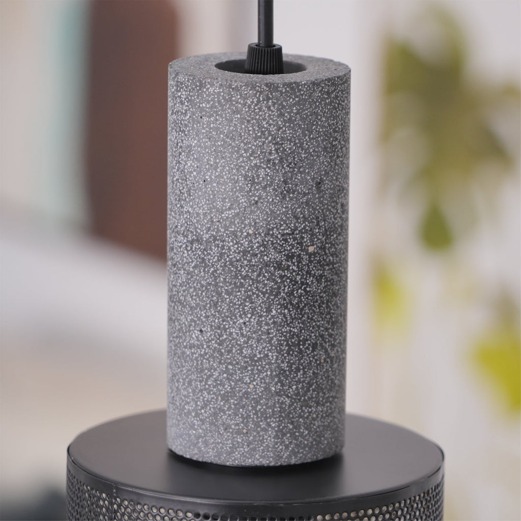 Lámpara colgante de diseño cilíndrico industrial minimalista