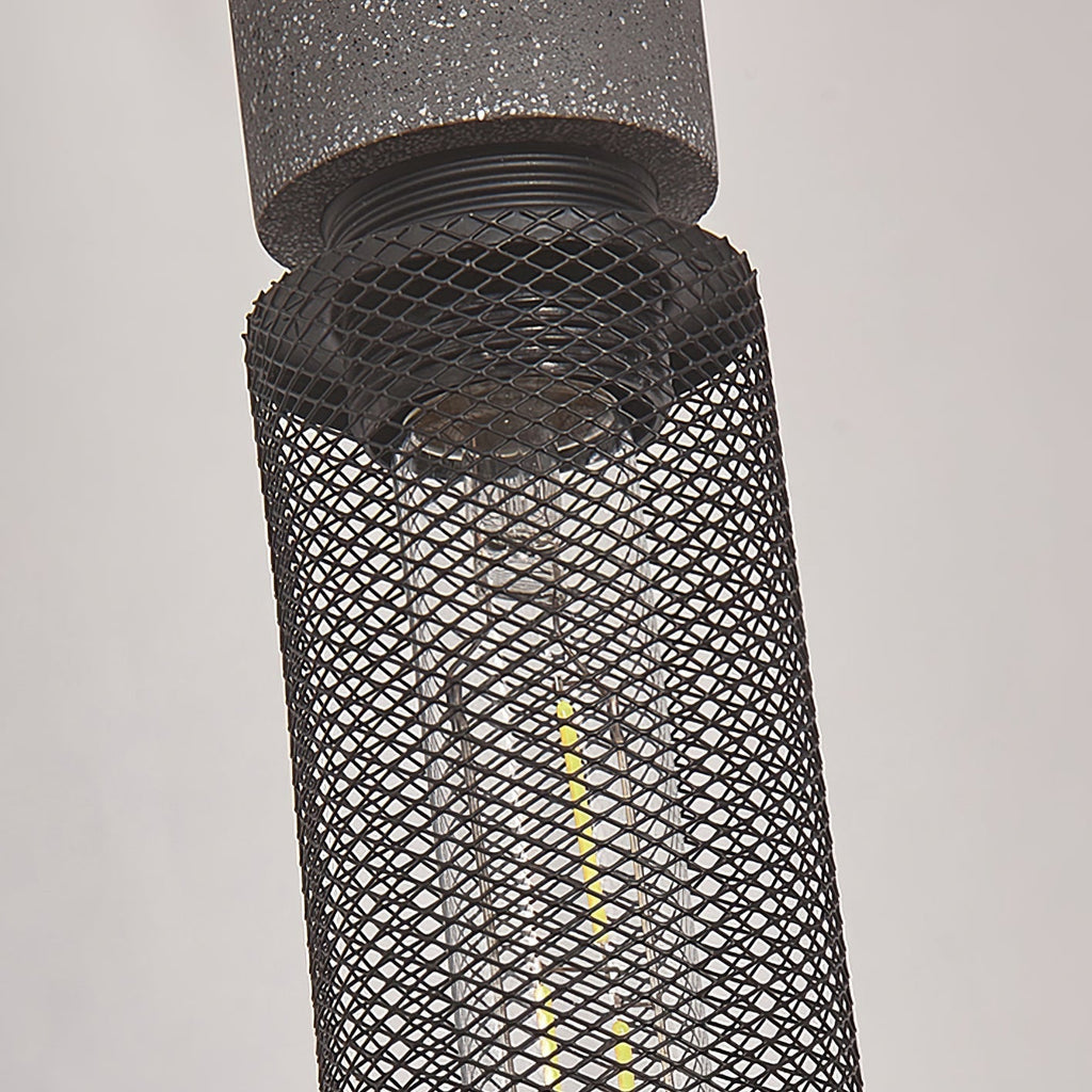 Lámpara colgante de diseño cilíndrico industrial minimalista