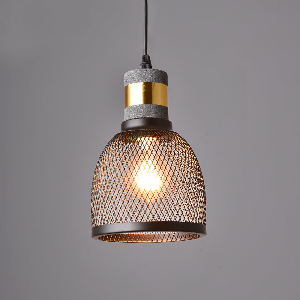 Lámpara colgante de diseño cilíndrico industrial minimalista