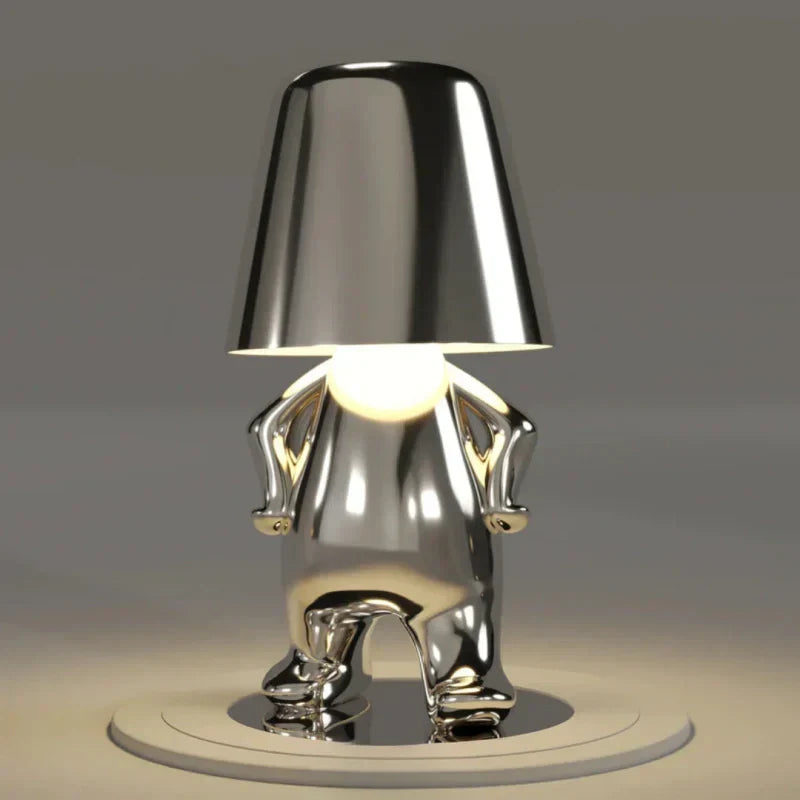 Lámpara de mesa portátil con control táctil y luz ambiental regulable