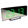 NOMOVA Curved LED Digital Alarm Clock With Mirror Display And Large Screen