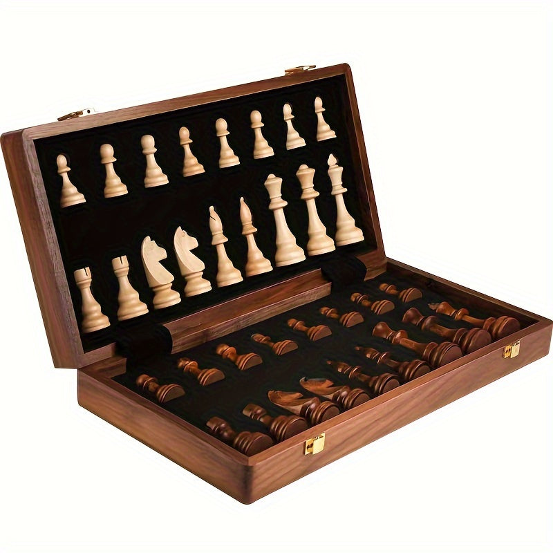 Wooden Chess Set - Perfect for Home and Travel - product detail 2