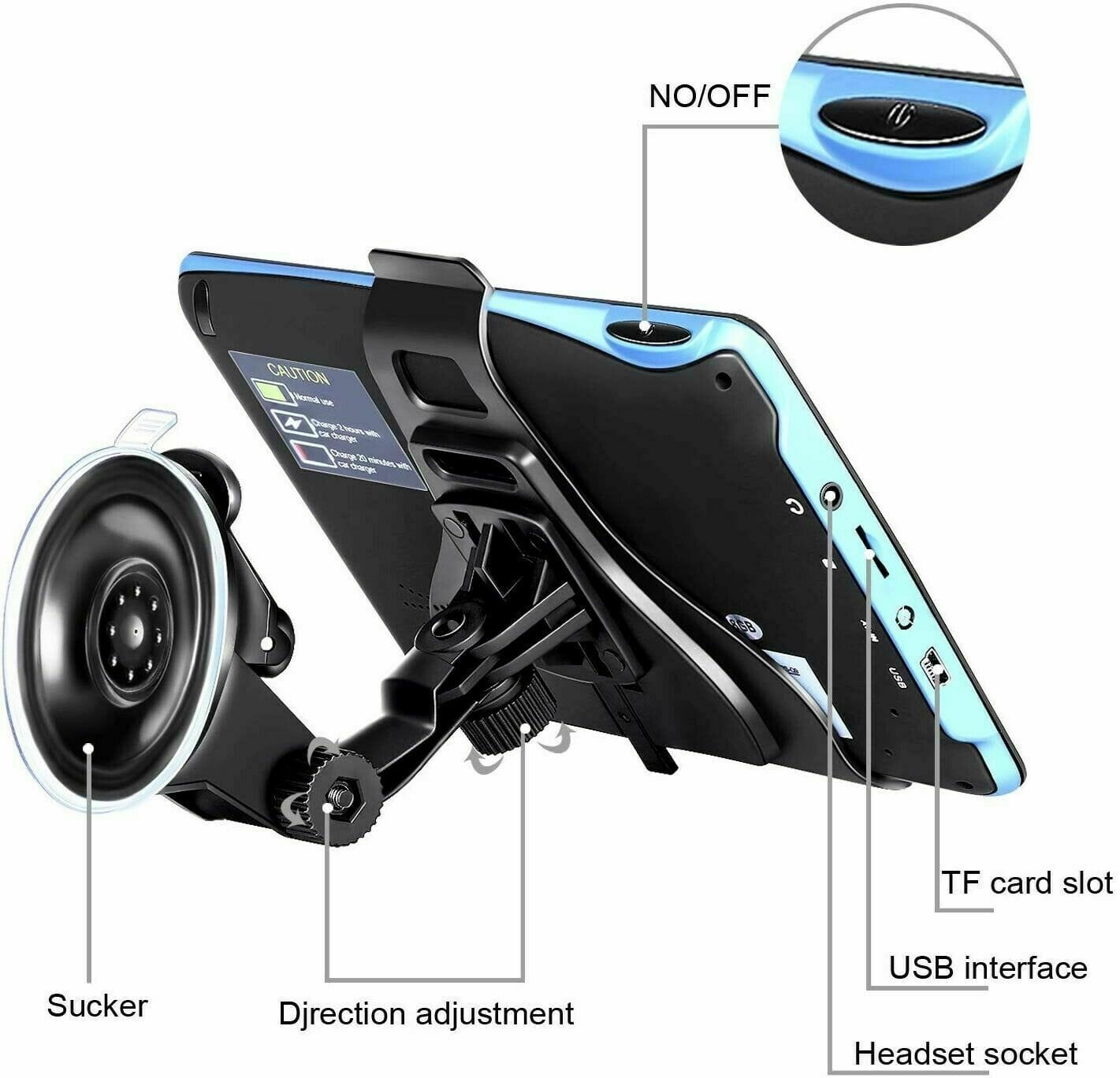 7 Inch GPS Navigation System for Car & Truck - product detail 5