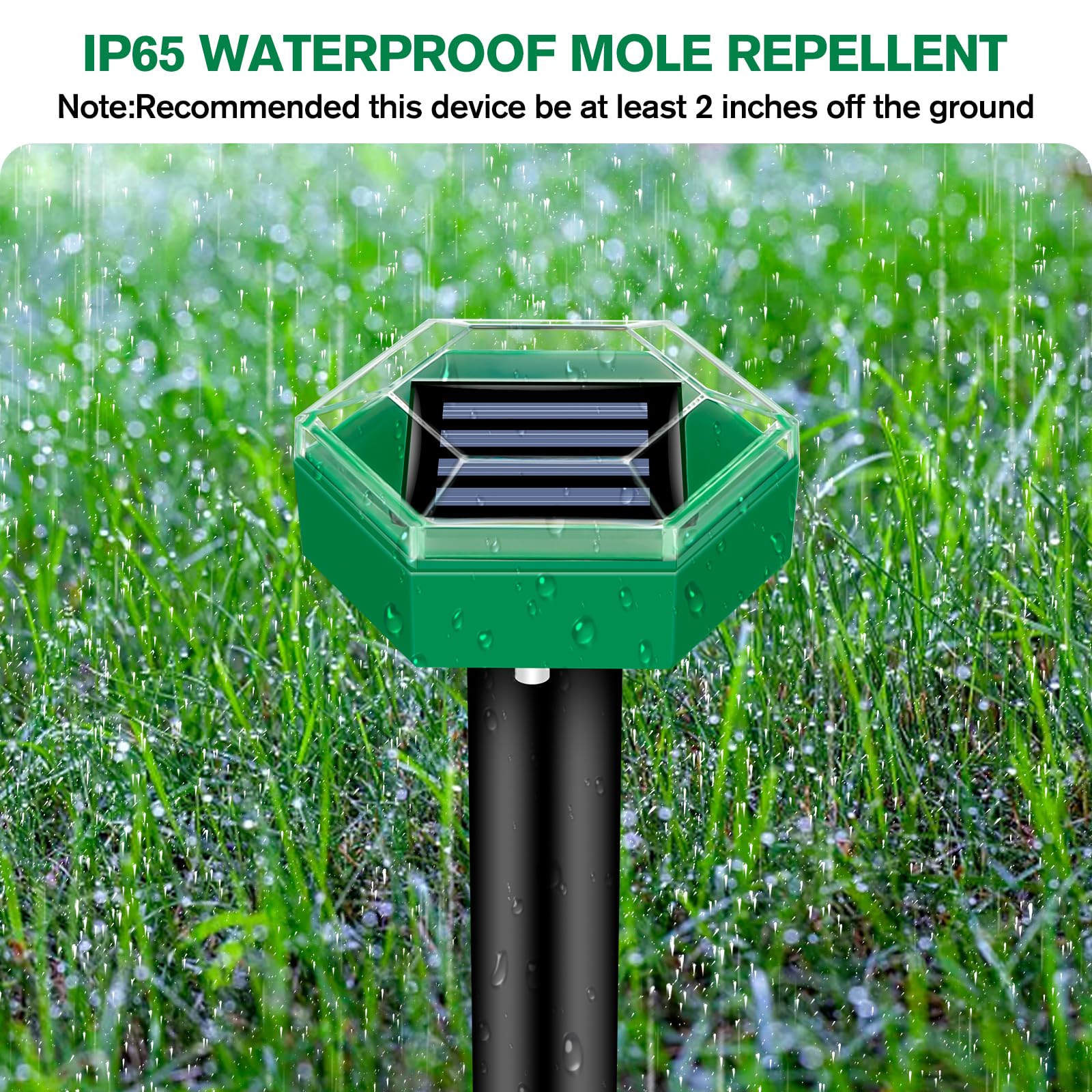 Ultrasonic Mole Repellent 4-Pack - product detail 3