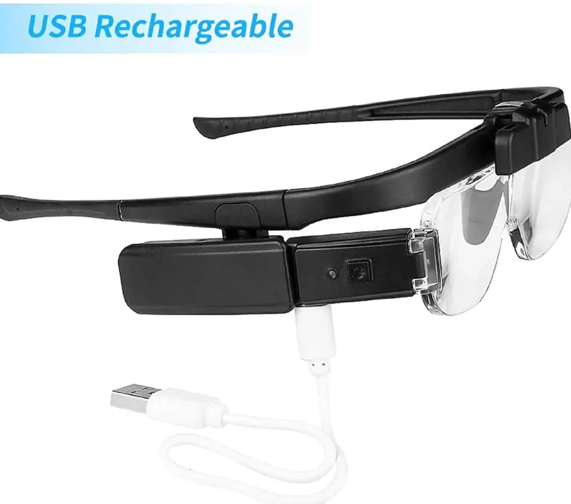 Head-mounted Magnifying Glass With USB Charging - product detail 3