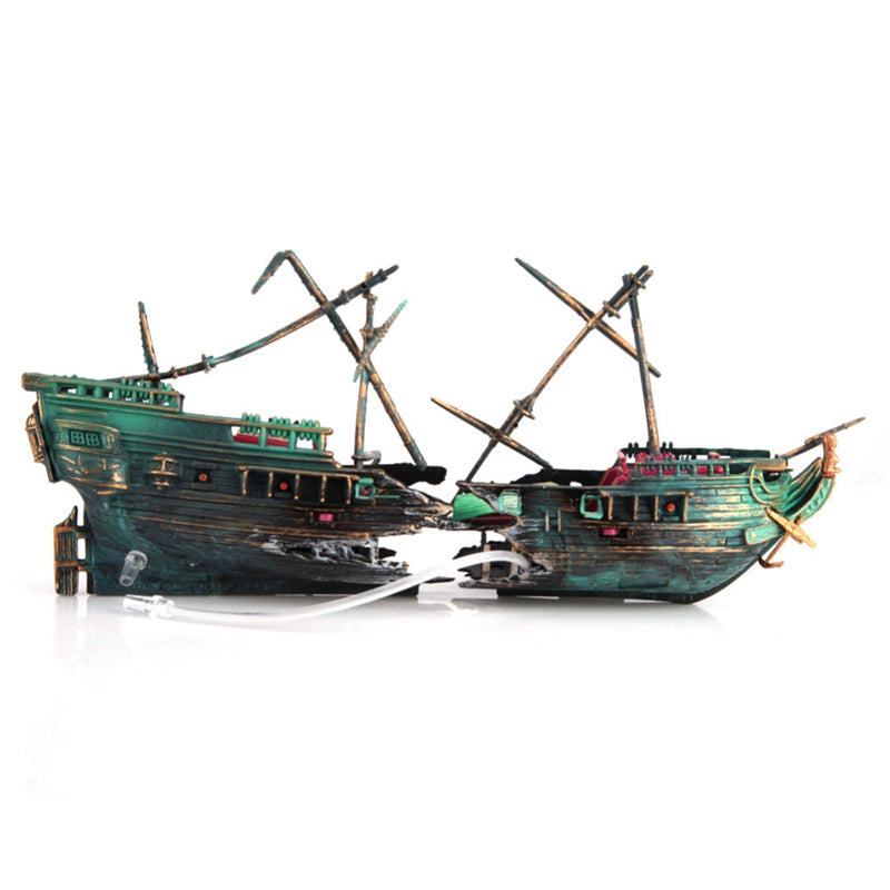 Large Shipwreck Aquarium Decoration - product detail 3