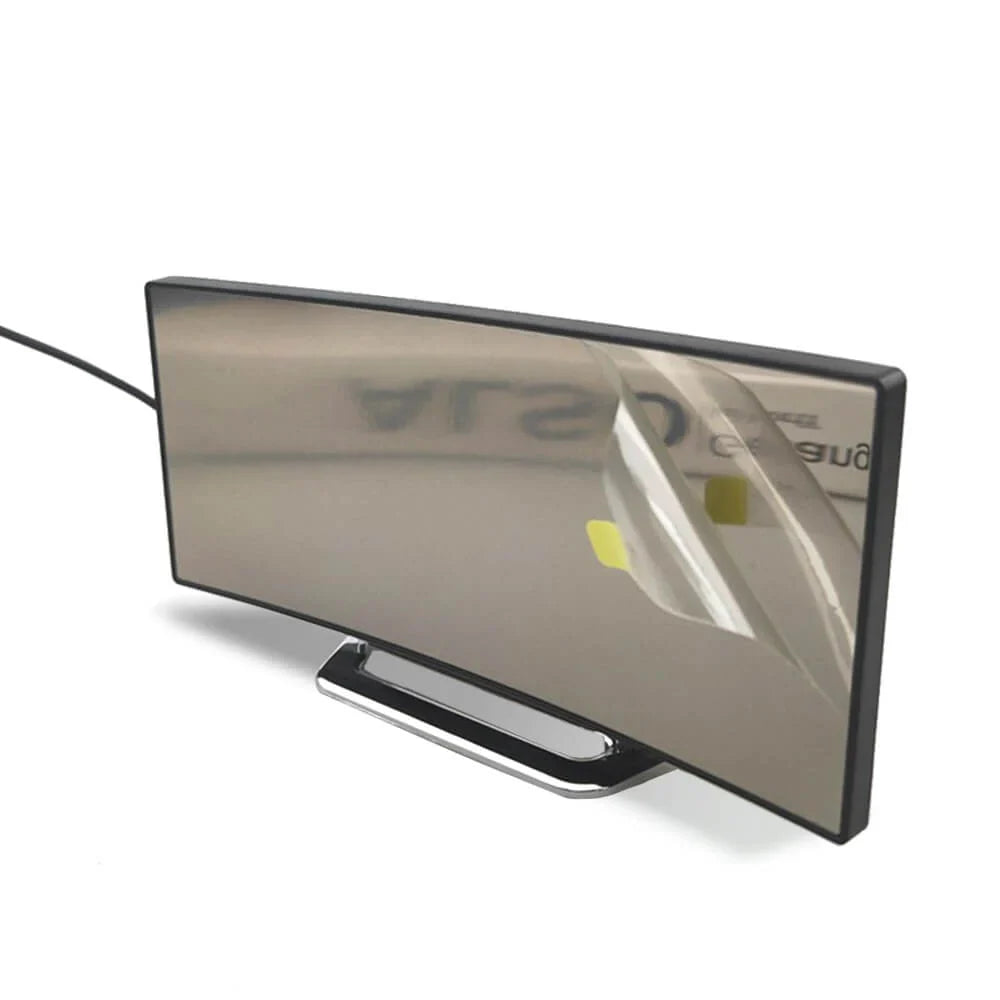 Curved LED Digital Alarm Clock With Mirror Display - product detail 4