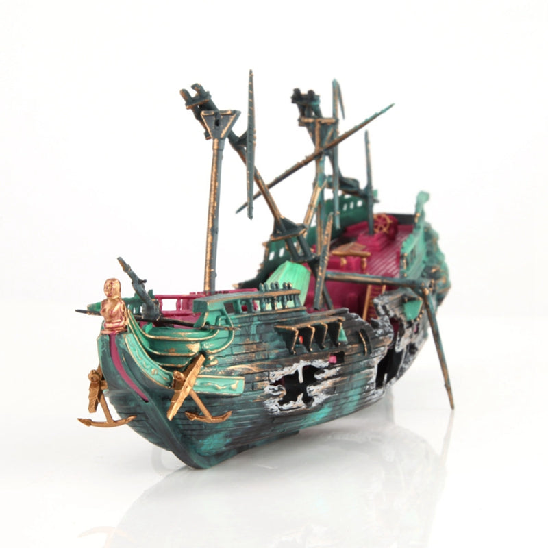 Large Shipwreck Aquarium Decoration - product detail 6