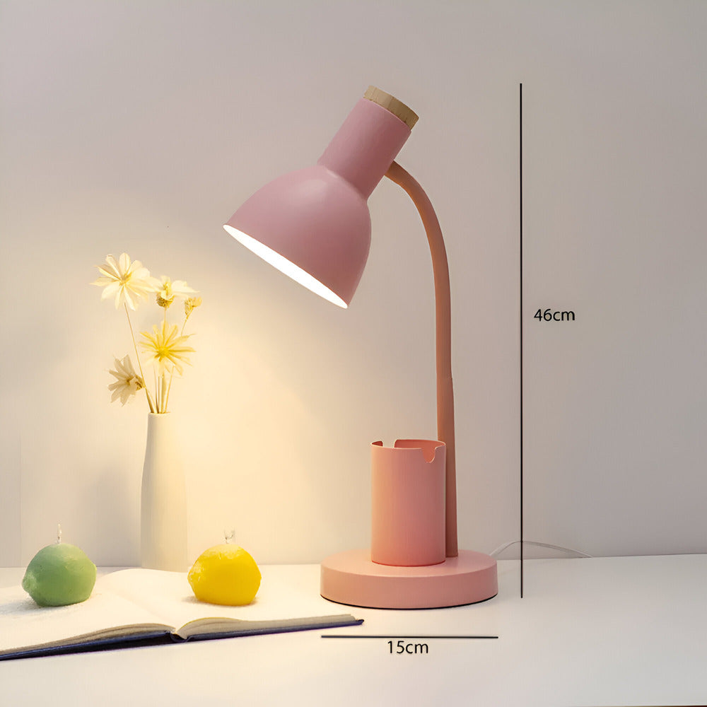 Modern Nordic LED table lamp with stylish pen holder - product detail 7