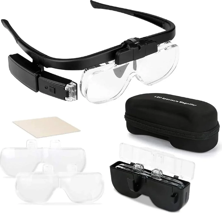 Head-mounted Magnifying Glass With USB Charging - product detail 7