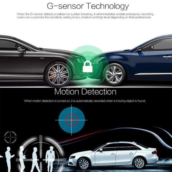 Car Camera Front and Rear Dual Car Dash Cam Surveillance | - product image 2