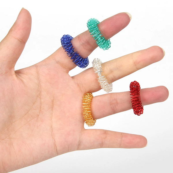 Acupressure Spiked Finger Massage Rings With Sensory Impressions - product image 1