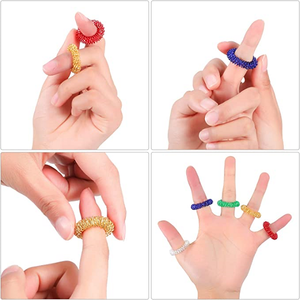 Acupressure Spiked Finger Massage Rings With Sensory Impressions - product image 2