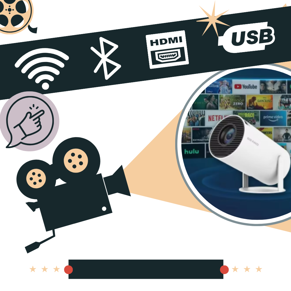 Portable 4K ultra HD projector - product detail 4