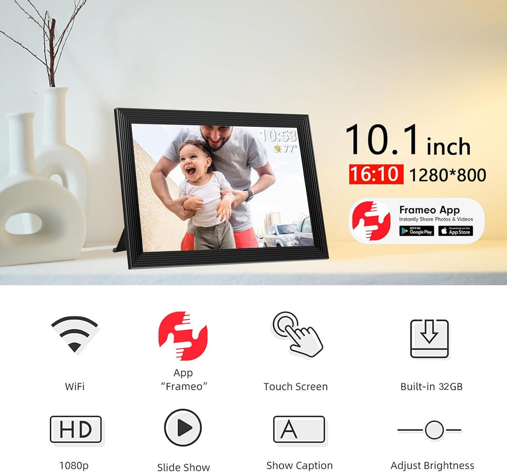 High-Resolution Digital Frame Top Electronic Frame With Video And Camera Features - product image 4