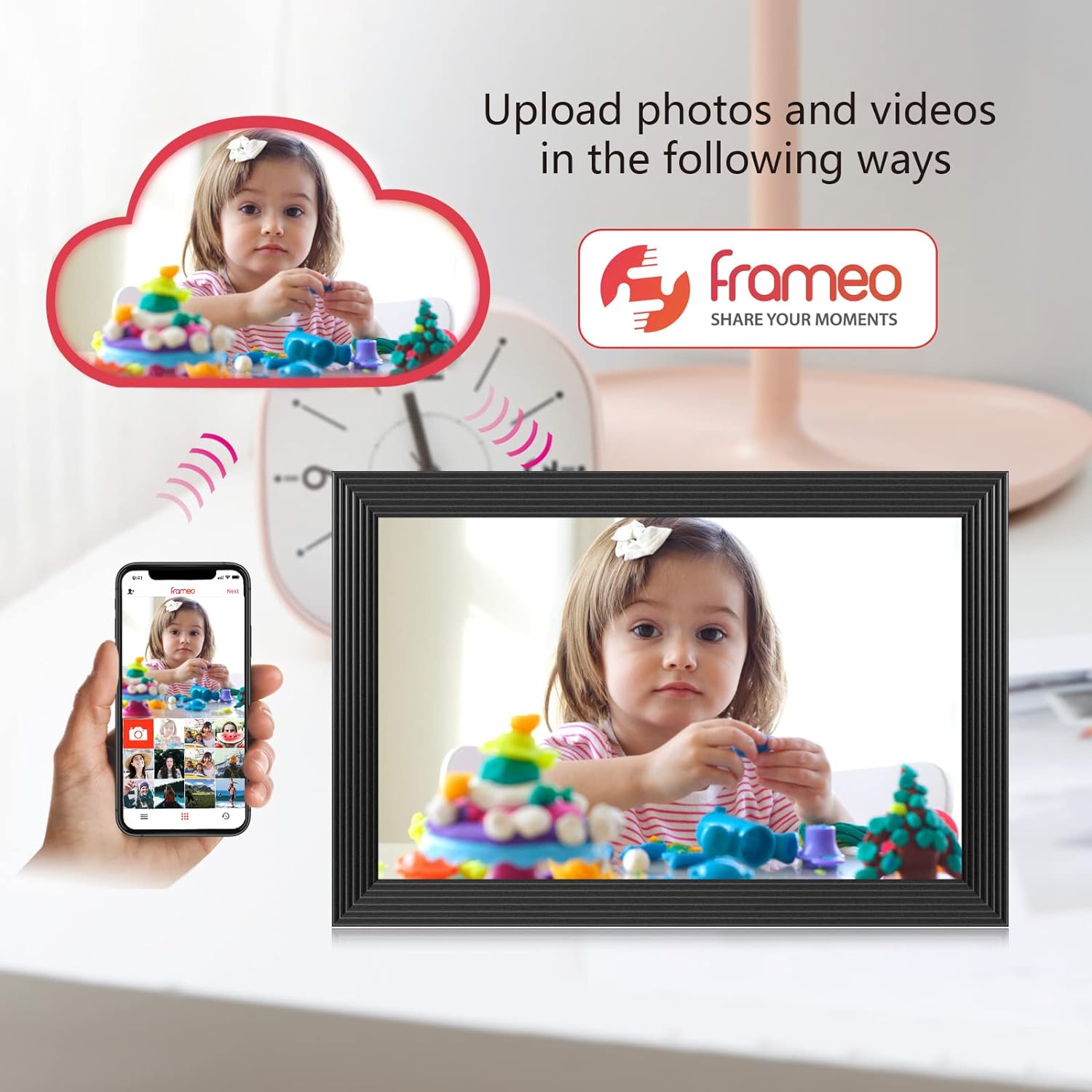 High-Resolution Digital Frame Top Electronic Frame With Video And Camera Features - product image 6