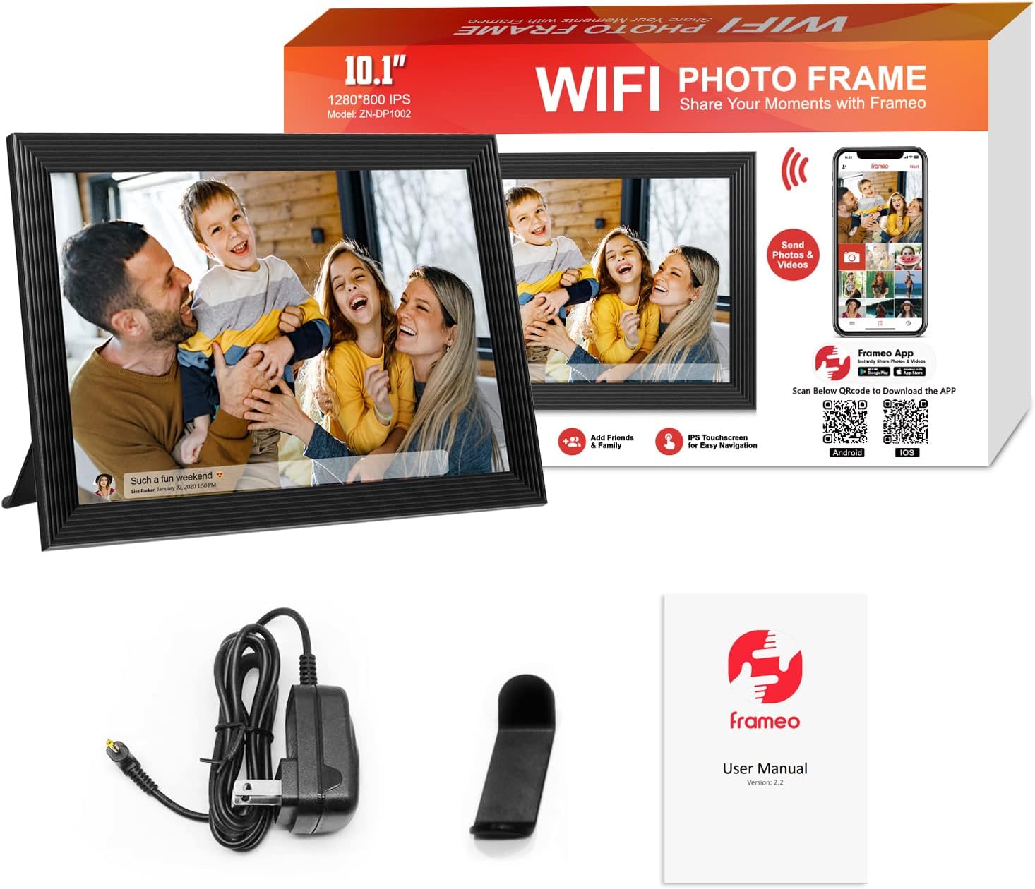 High-Resolution Digital Frame Top Electronic Frame With Video And Camera Features - product image 8