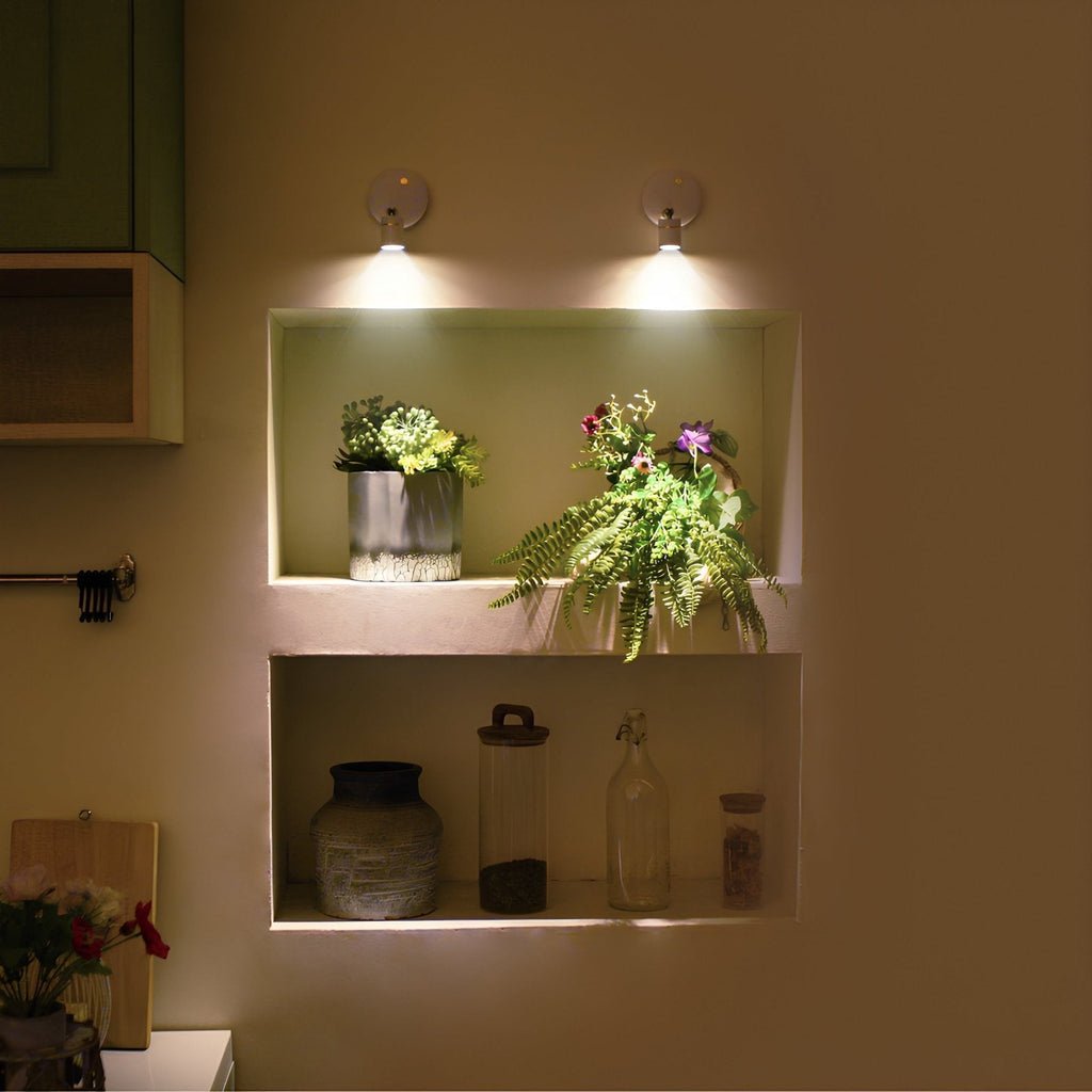 Foco de pared inalámbrico ajustable con control remoto