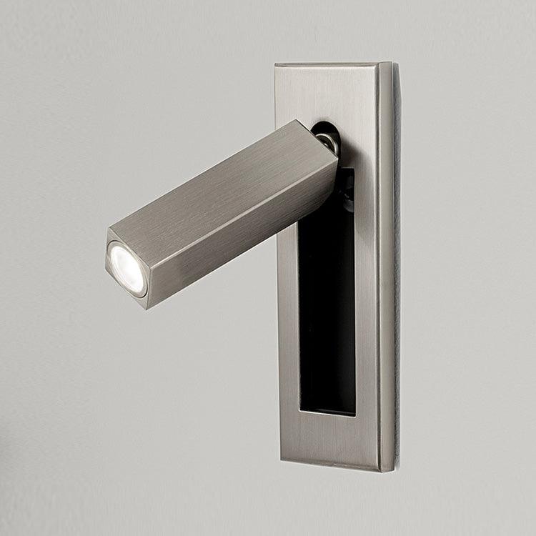 Lámpara de pared para lectura de montaje empotrado delgado