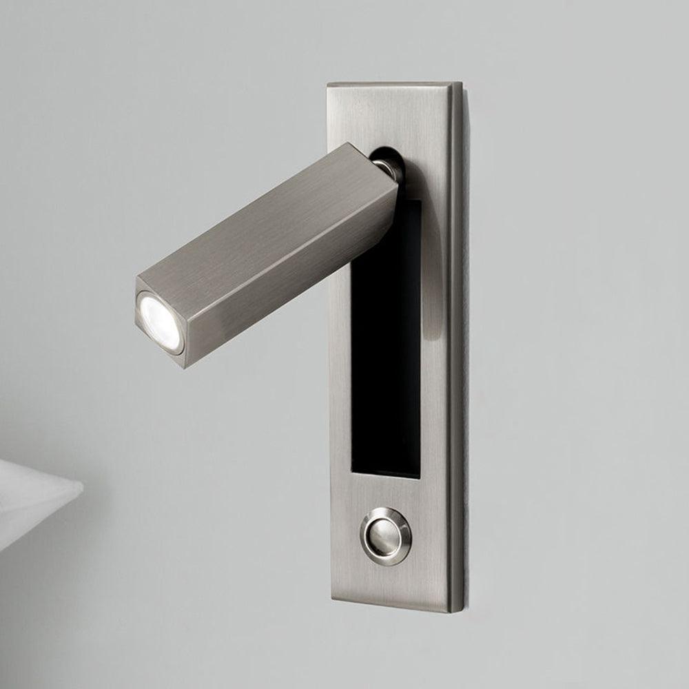 Lámpara de pared para lectura de montaje empotrado delgado