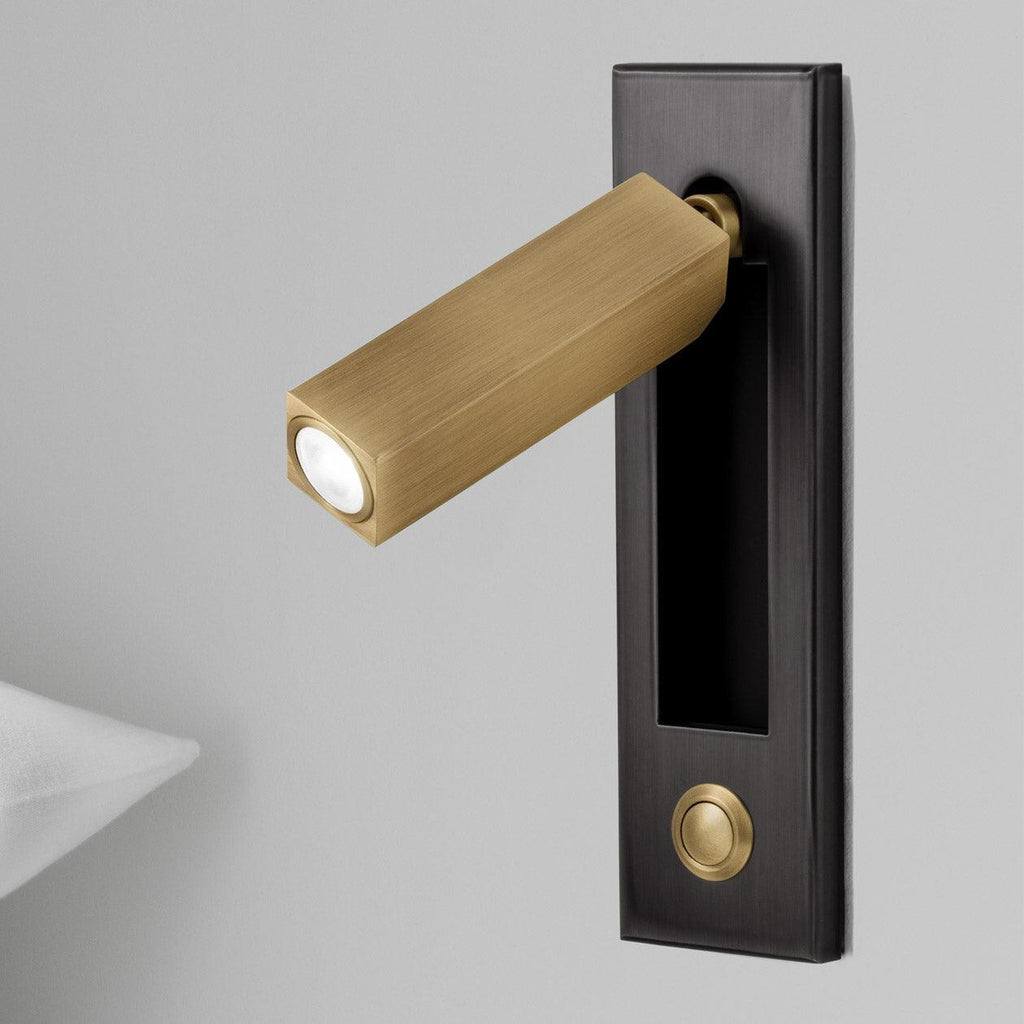 Lámpara de pared para lectura de montaje empotrado delgado