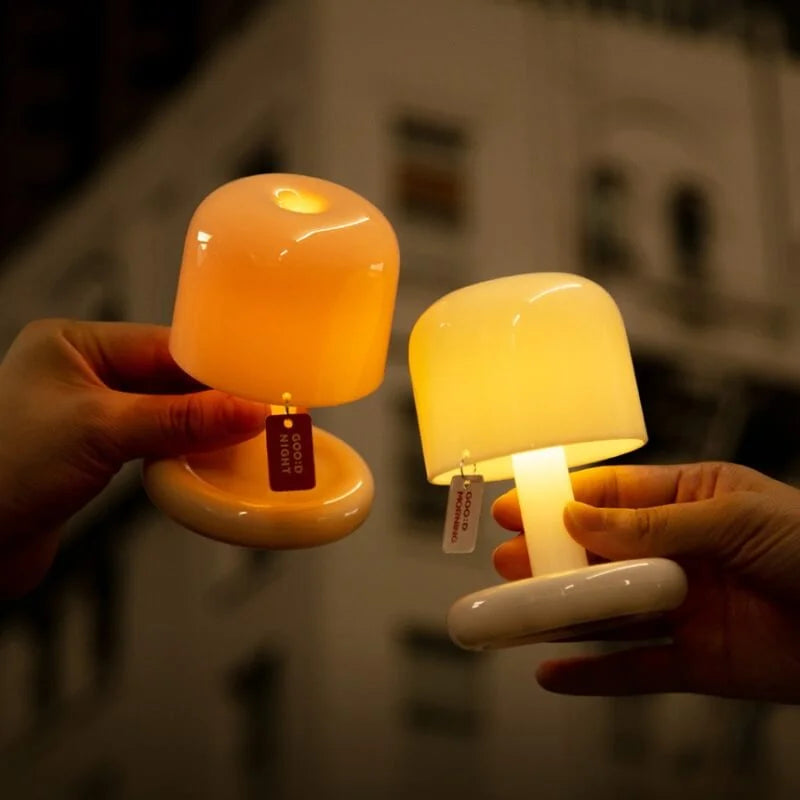 Lámpara de mesa portátil inalámbrica, iluminación ambiental compacta