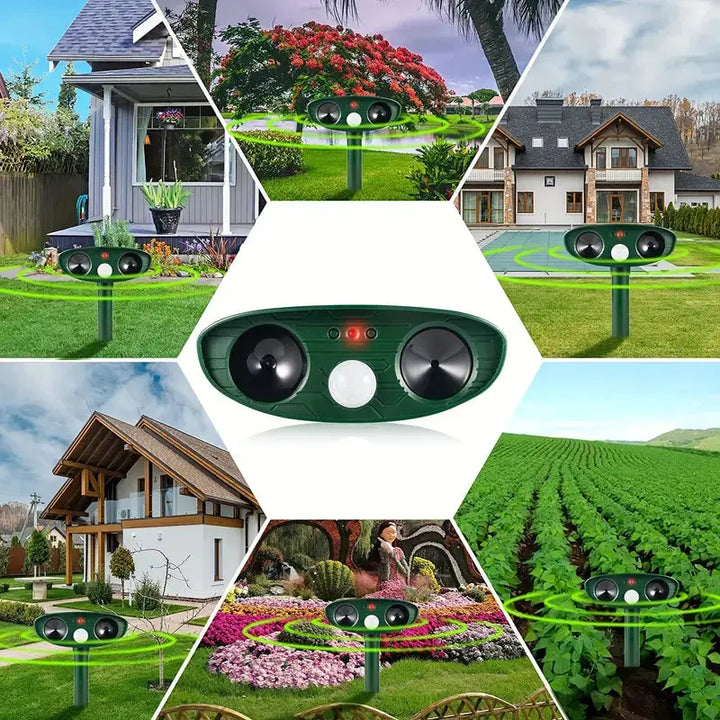 Solar-Powered Animal Repeller With Ultrasound - product detail 3
