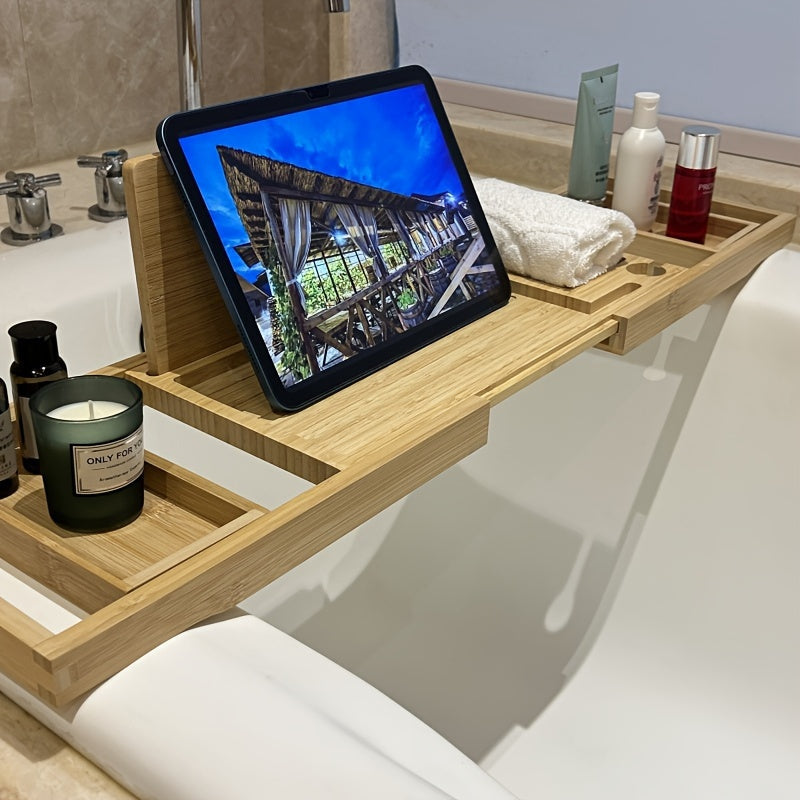 Bamboo Bathtub Tray - For Ultimate Relaxation - product detail 2