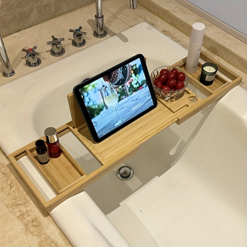 Bamboo Bathtub Tray - For Ultimate Relaxation - product detail 4