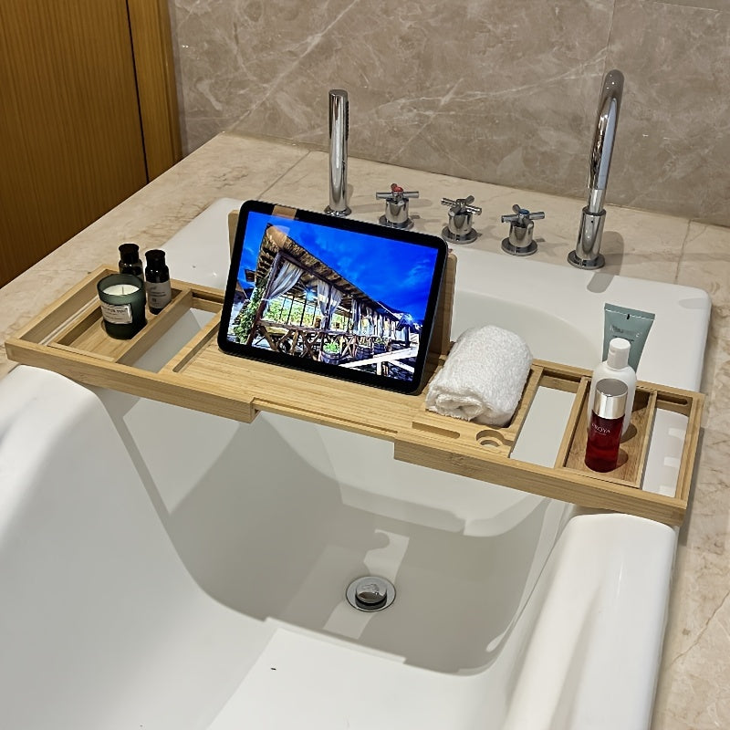 Bamboo Bathtub Tray - For Ultimate Relaxation - product detail 5