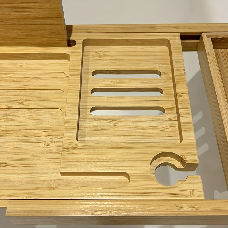Bamboo Bathtub Tray - For Ultimate Relaxation - product detail 8