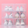 6pcs Clear Shoe Box Stackable Plastic Organizer - product image 1
