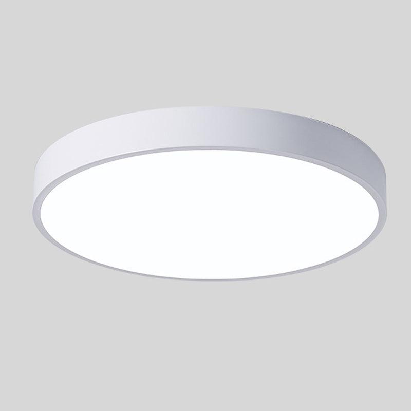 Luz de techo redonda delgada moderna y minimalista con brillo para espacios del hogar