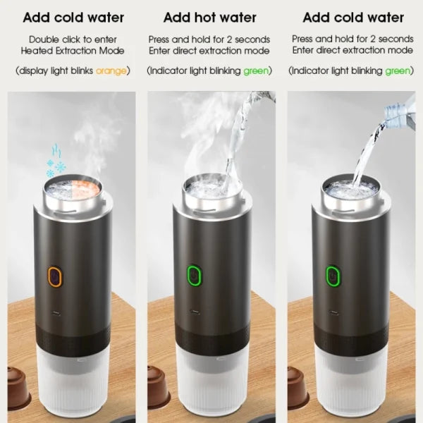Wireless Espresso Coffee Machine Portable 3 in 1 Coffee Maker with Capsule and Powder - product image 7