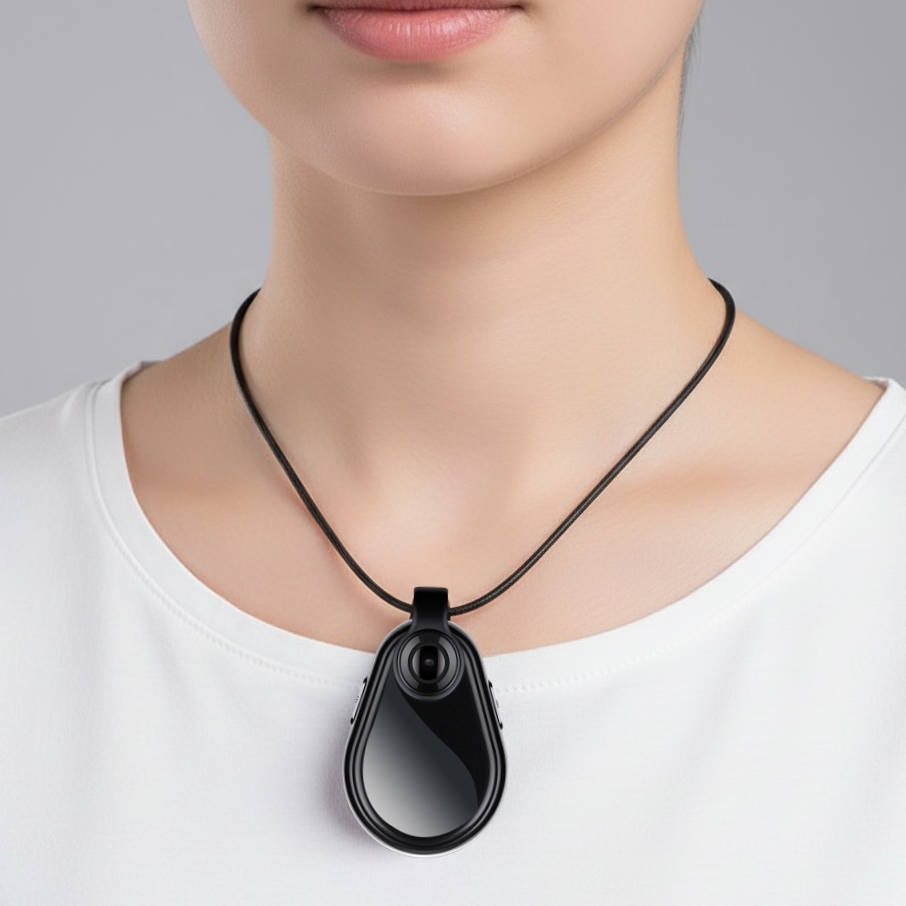 Hidden Camera Necklace with Audio and Video - product detail 2