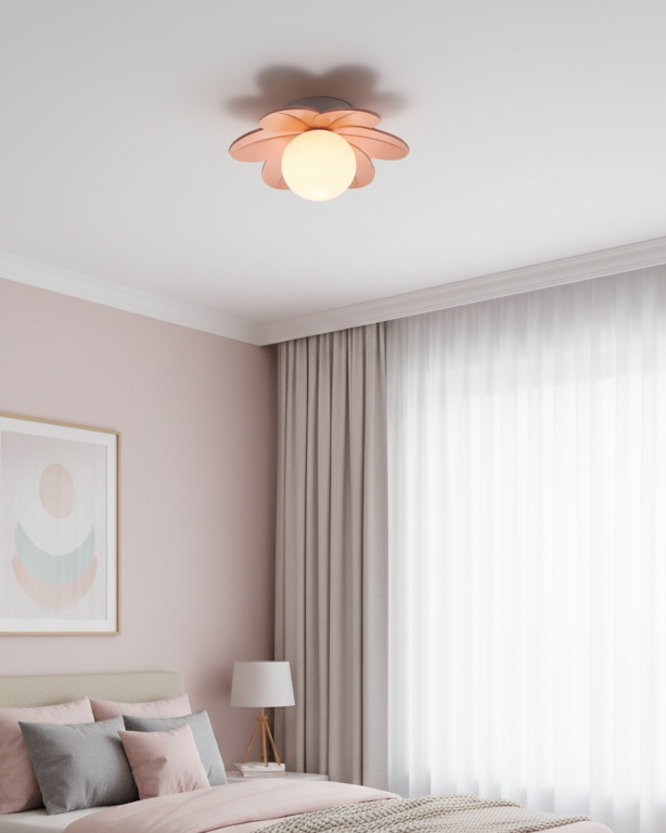 Lámparas de techo caprichosas para interiores luminosos