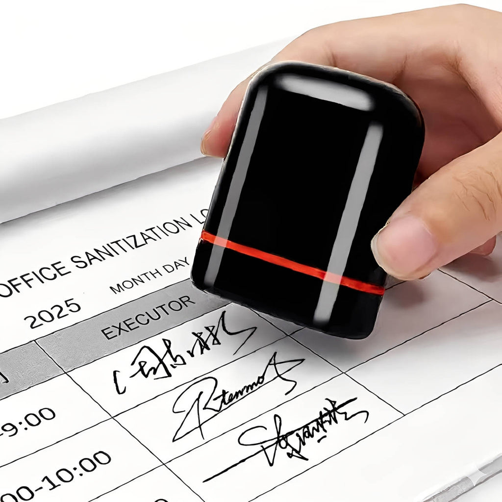 NOMOVA Custom Signature Stamp Personalized Logo Name Stamper