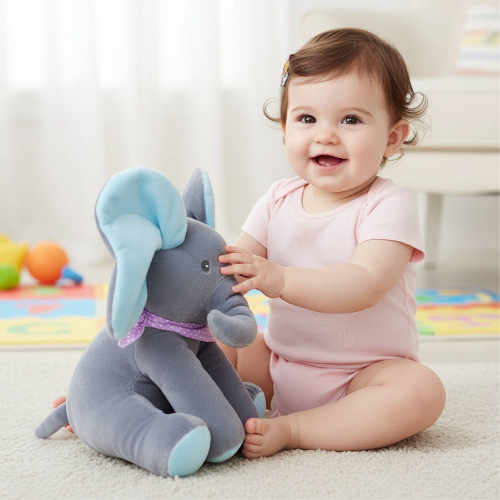 Peek a boo Talking Elephant toy - product detail 2